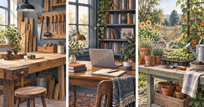 Three different workspaces illustrate options to compare against time, access and personal priorities.
